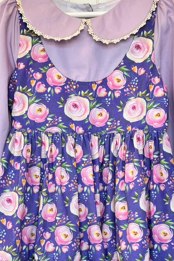 Bayview Dress ‘Violet Rose Garden’ | OOAK ~ Sz 7