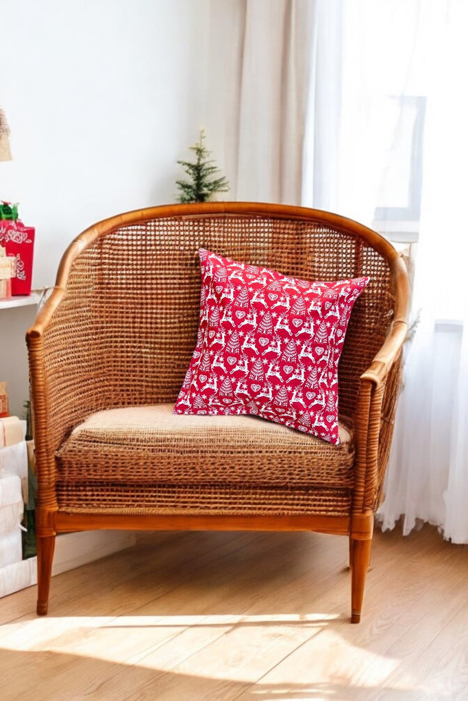 For Tracey Hughes | Cushion Cover | Scandi Reindeers