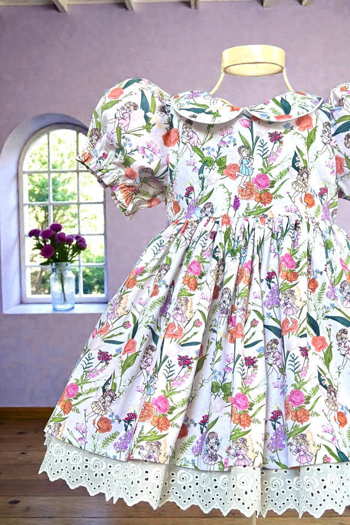 Custom For Alisha | Sz 5 Rose Bay Anglaise Dress | Garden Fairies