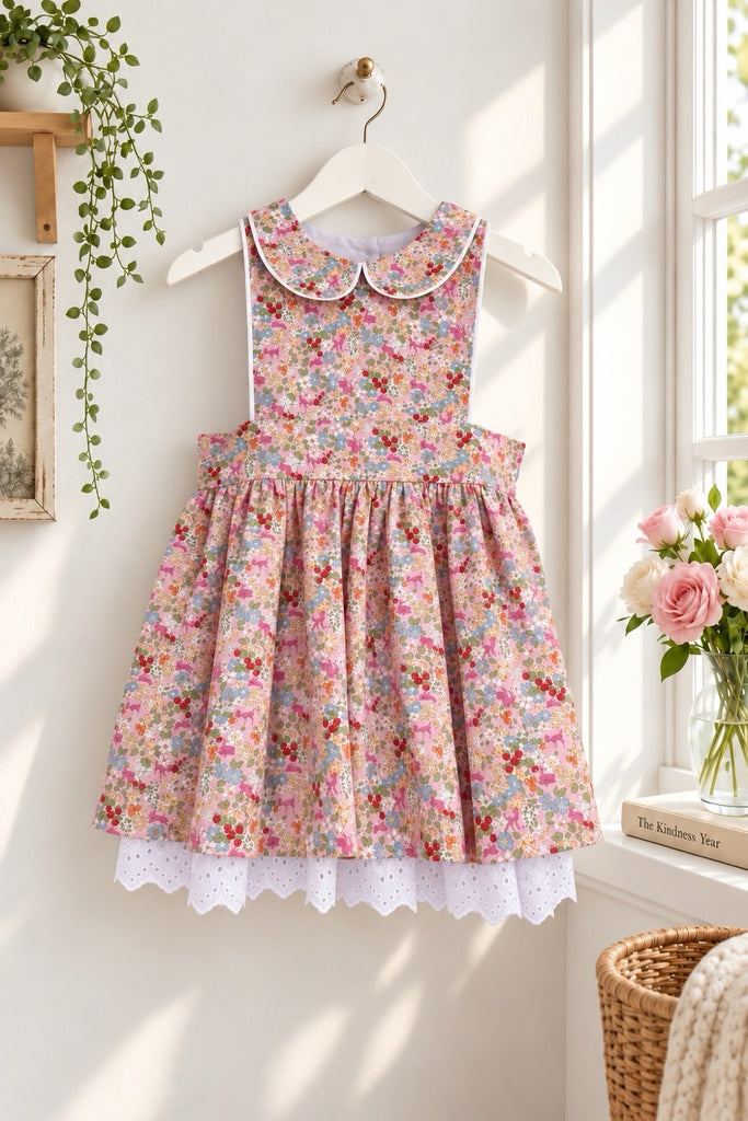 Monaco Dress | 'Anna-Bella' From the Storybook Collection by Liberty of London (Cotton Lawn) ~ Sz 3 & 5