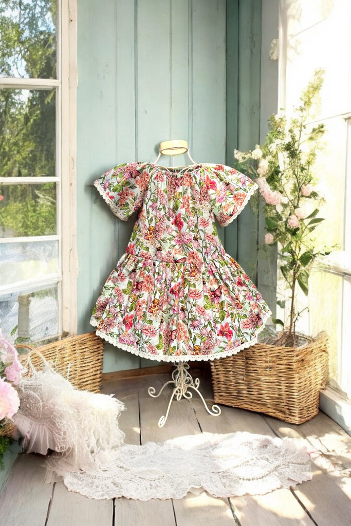 For Bess | Vintage Seaside Dress ~ Sz 4 | Hydrangea Garden from the Flower Fairies Collection