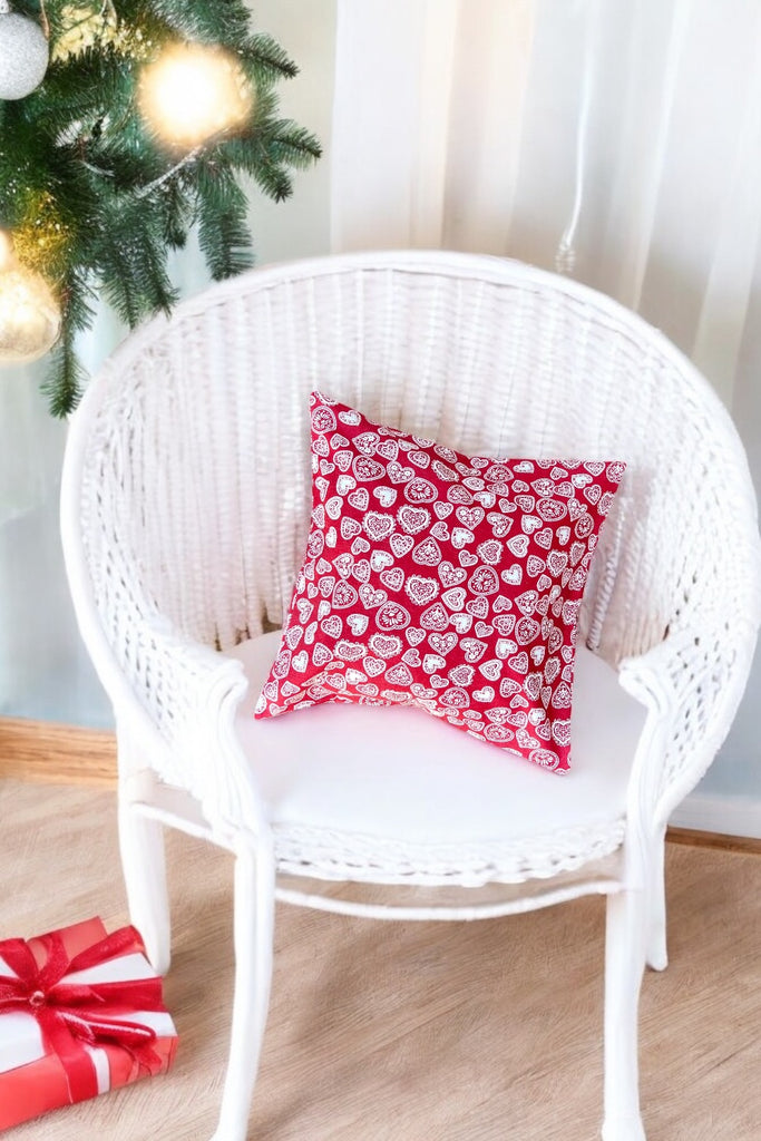 For Tracey Hughes | Cushion Cover | Scandi Hearts