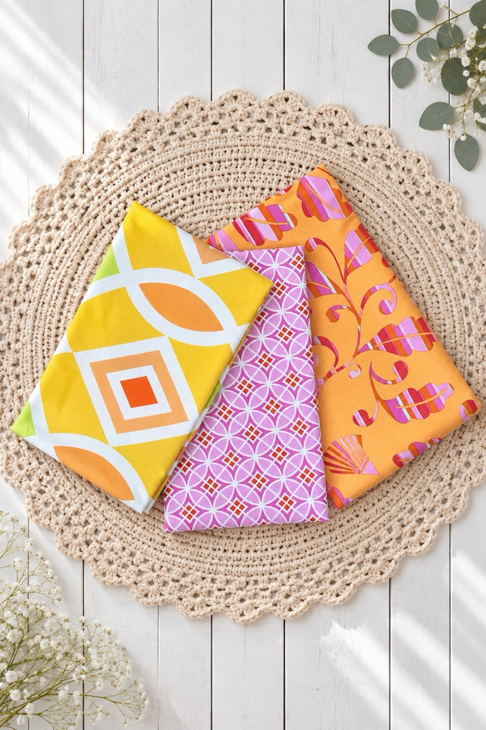 3x Fat Quarters | Dena Designs ‘Monaco’ Collection for FreeSpirit / Westminster Fibers | OOP