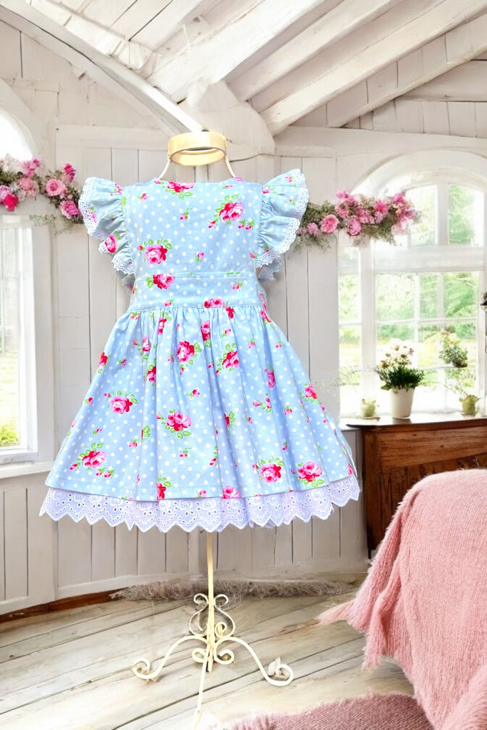 Charlotte Emma Dress | Delilah ~ Buds in Blue | Grand Revival Collection by Tanya Whelan | OOP & Rare ~ Sz 4