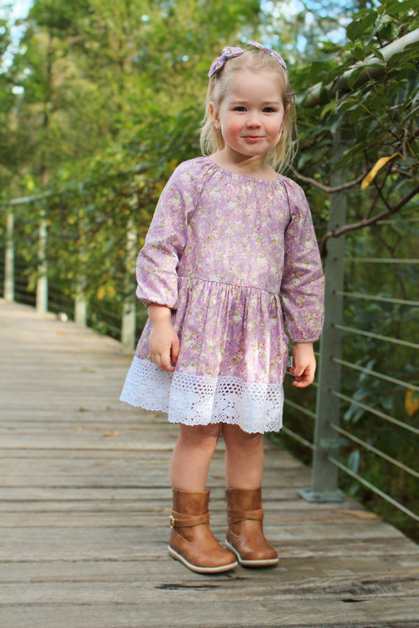 Long Sleeve Seaside Pocket Dress | Bella in Lavender