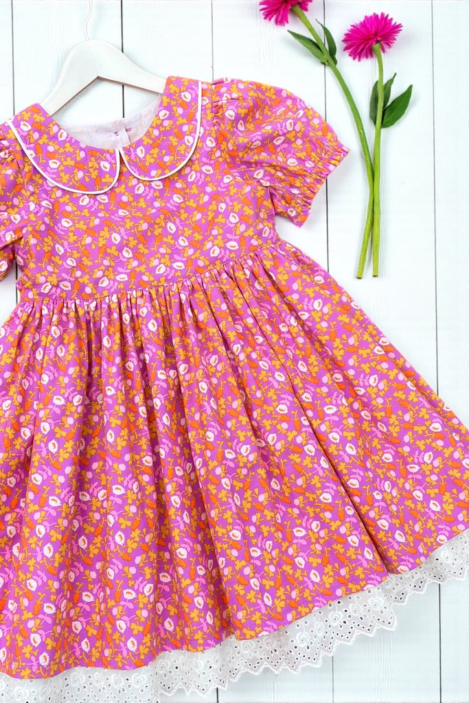 Rose Bay Anglaise Dress
‘Briar Rose' by Heather Ross for Windham Fabrics 
OOP (2013)
OOAK ~ Sz 8