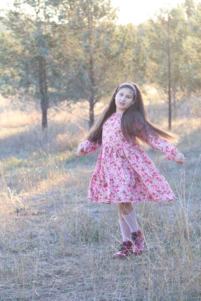 Long Sleeve Riverside Dress | Savannah Anne in Pink