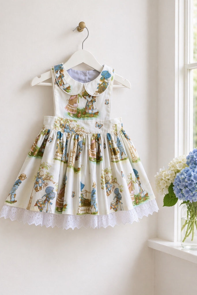 Monaco Dress
‘Holly Hobbie’
Rare Vintage Fabric
OOAK ~ Sz 3