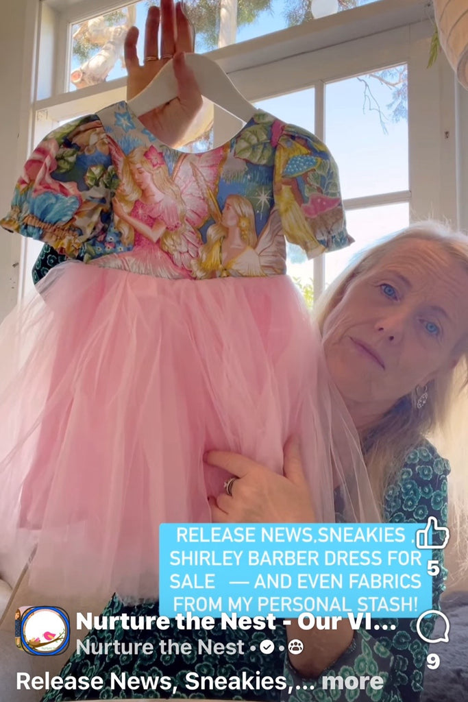 For Jessica Dark | Princess Tulle Dress ‘Enchanted Garden’ By Shirley Barber for Marcus Brothers Textiles (USA) Early 2000’s Limited Release Now OOP & Extremely Rare OOAK ~ Sz 2