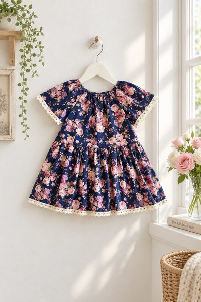 Vintage Seaside Dress | Ophelia in Navy | Sz 5 & 10 Only