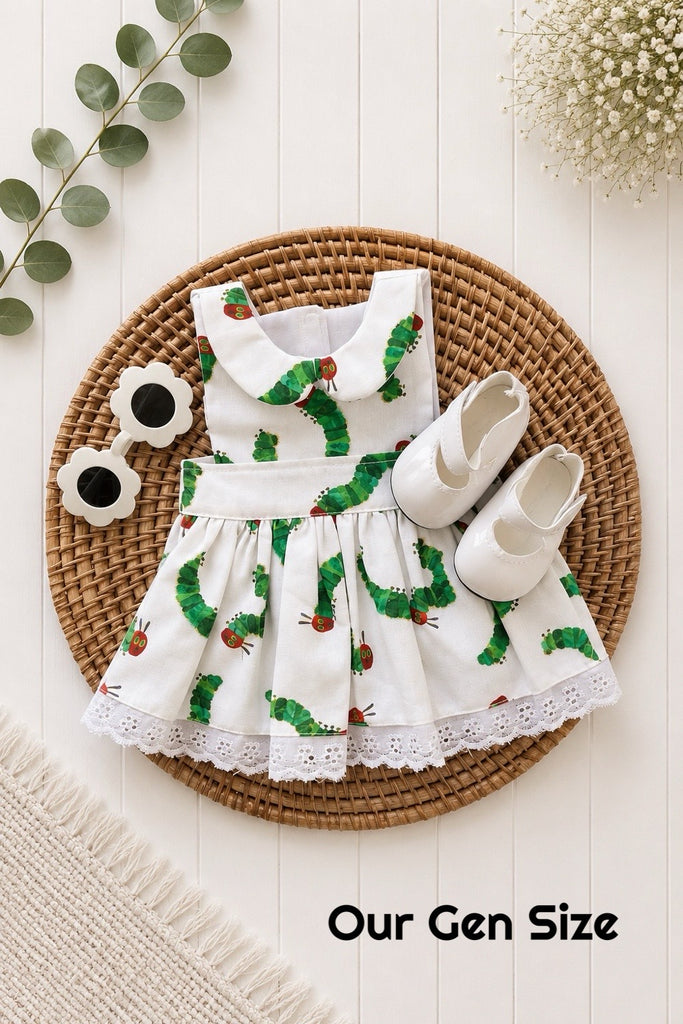 For Bess | Very Hungry Caterpillar Monaco Dolly Dress + Free Sunnies  & Shoes
For Our Gen Dolls