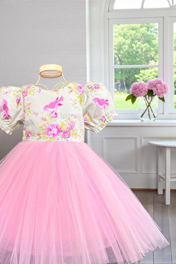 For Muireann ~ Sz 5 | Princess Tulle Dress ‘Zoey Birdie’  From Zoey’s Garden Collection  By Tanya Whelan