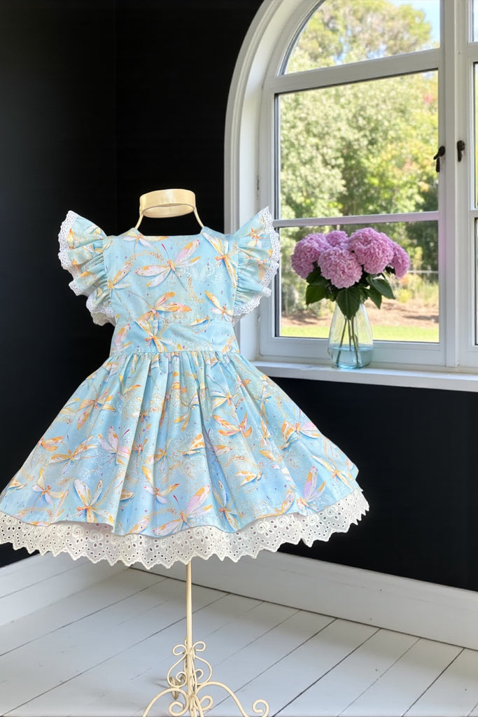 Charlotte Emma Dress | ‘Dragonflies’ | Sz 3, 6