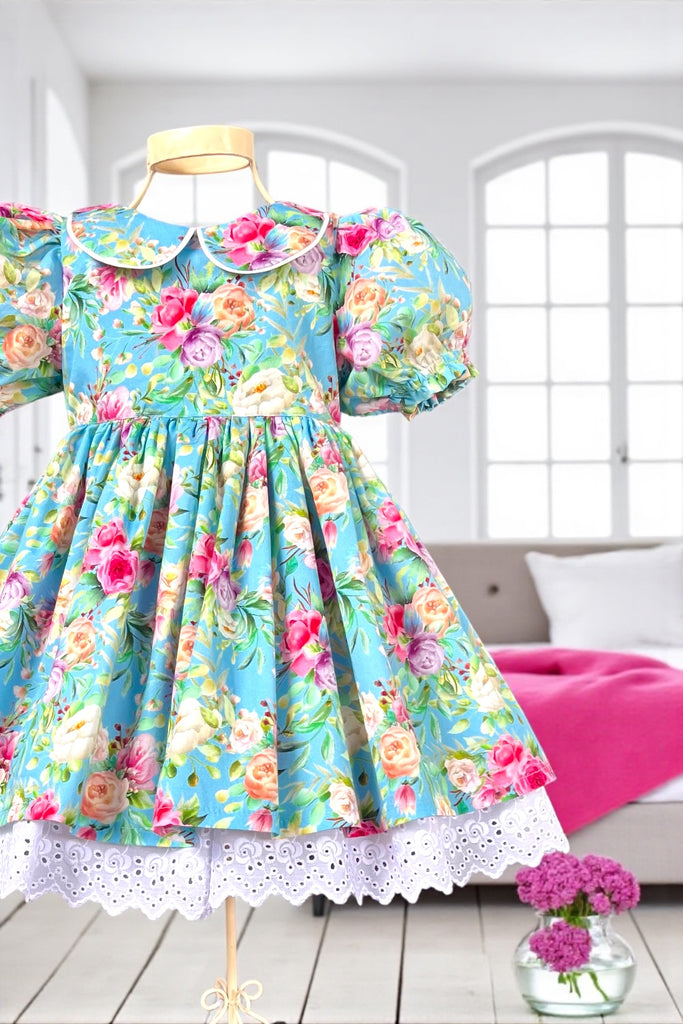 For Emily | Rose Bay Anglaise Dress
‘Rosewater Rêverie’
In Blue
OOAK ~ Sz 4