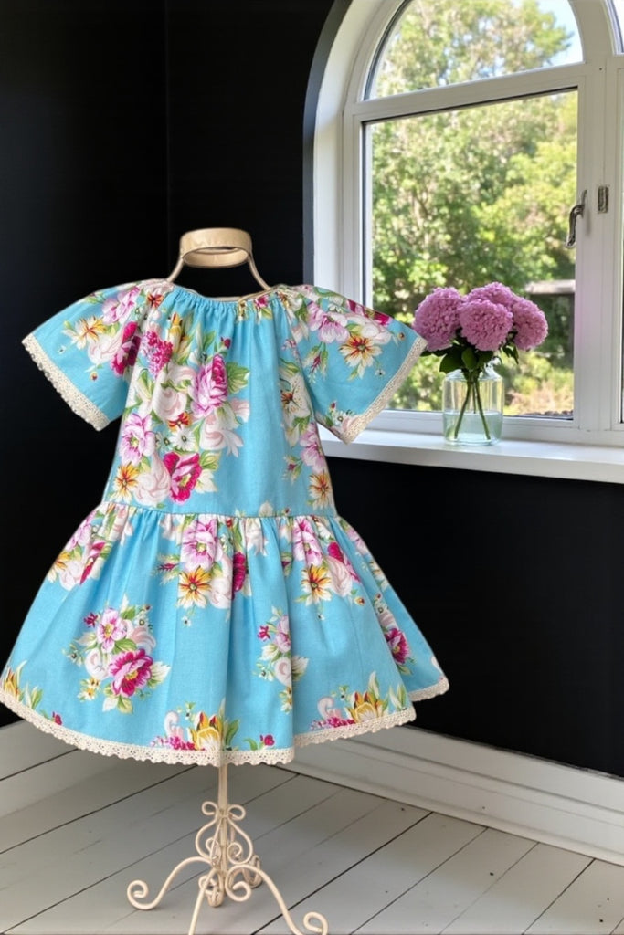 Vintage Seaside Dress | Jennifer Paganelli Circa Fabric | OOP, Rare | OOAK ~ Sz 4