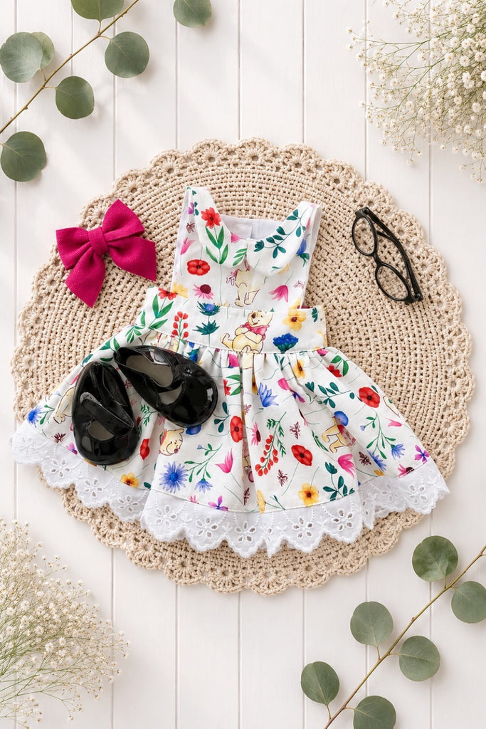 For Belle | Dolly Winnie the Pooh Dress & Free Accessories | For Our Gen Dolls