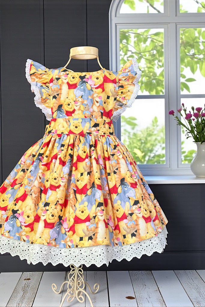 For Rebecca ~ Sz 6 | Charlotte Emma Dress
‘Winnie the Pooh ~ Misty Morning’
Licensed Disney Fabric