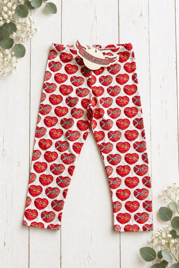 For Bess | Paper Wings 3/4 Heart Leggings | 
Sz 10