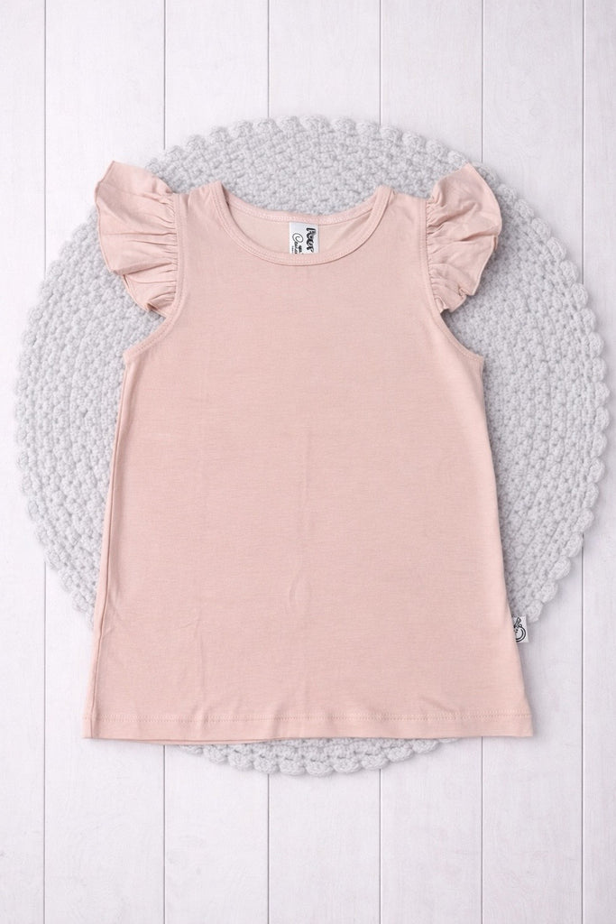 Flutter Tee | Dusty Pink | Bamboo/Cotton | Sz 2 to 12