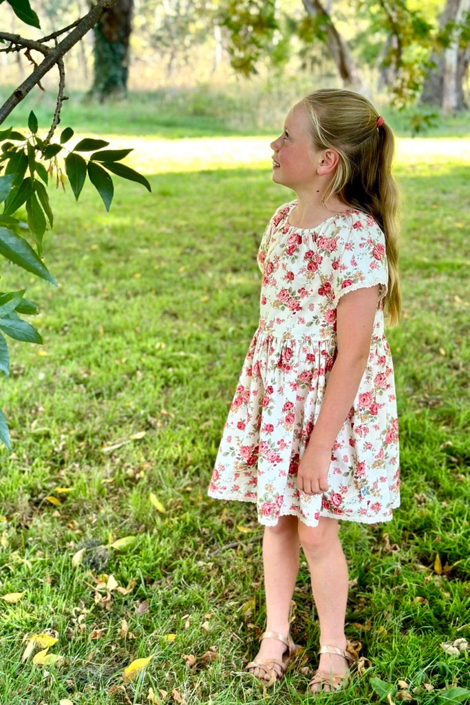 For Kirra ~ Sz 12 | Vintage Seaside Dress | Heavenly Bloom