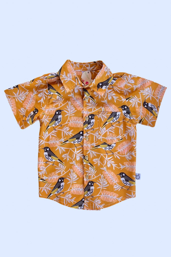 Button Shirt ~ Sz 2 | New Holland Honey Eater’ by Jocelyn Proust