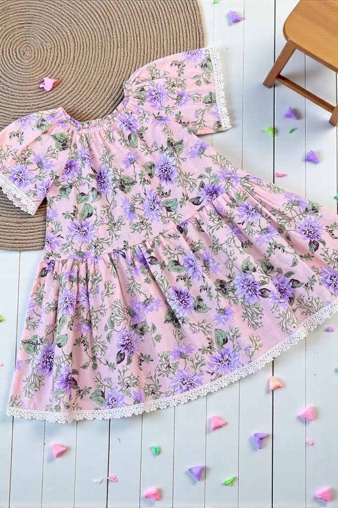 ︎Vintage Seaside Dress 
Lizzie in Peach
Cotton Voile ~ Sz 4 & 10 Only