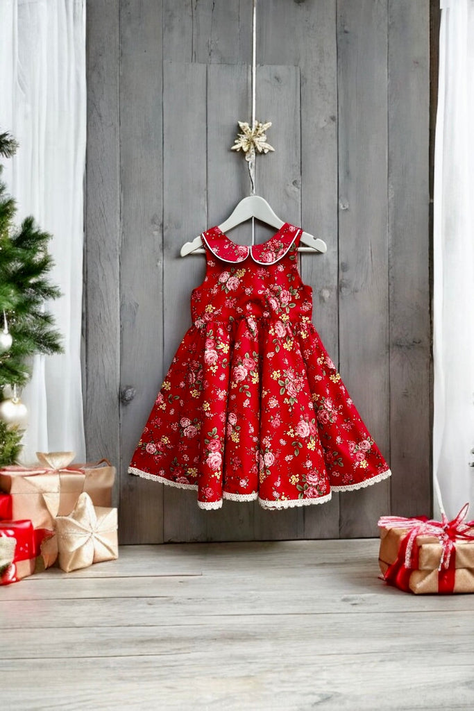 Twirling Dress | Heavenly Bloom in Red