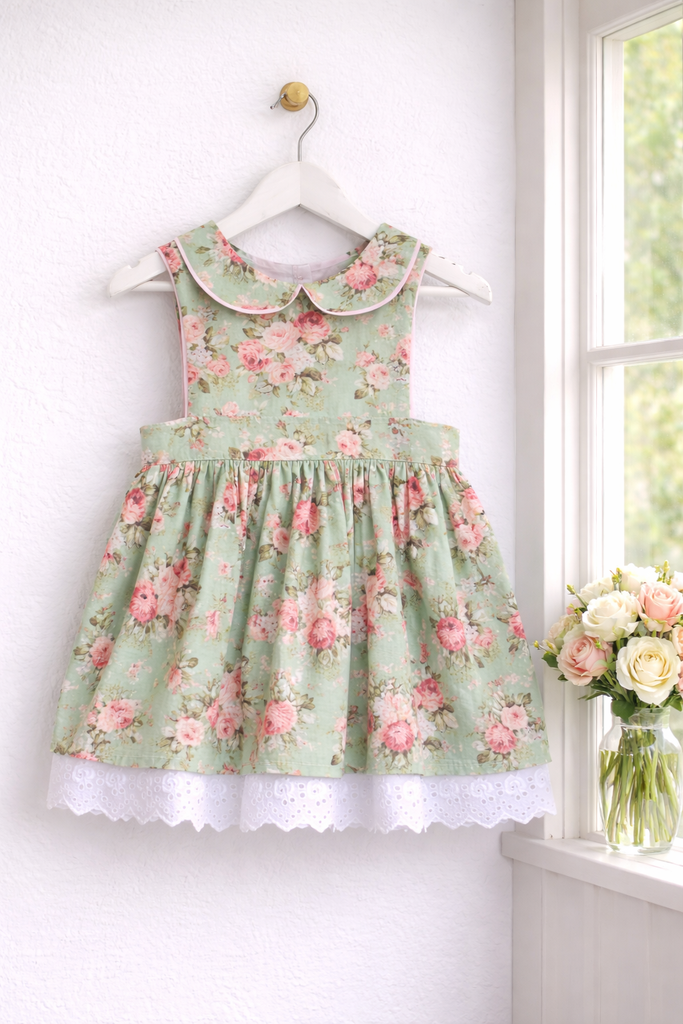 Monaco Dress | ‘Leah’ in Mint ~ Sz 3, 4, 5