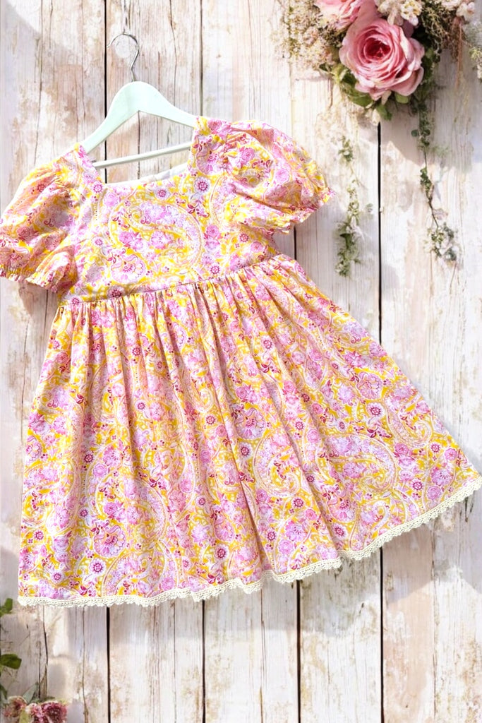 Babydoll Dress | Paisley Sunrise | OOAK ~ Sz 10