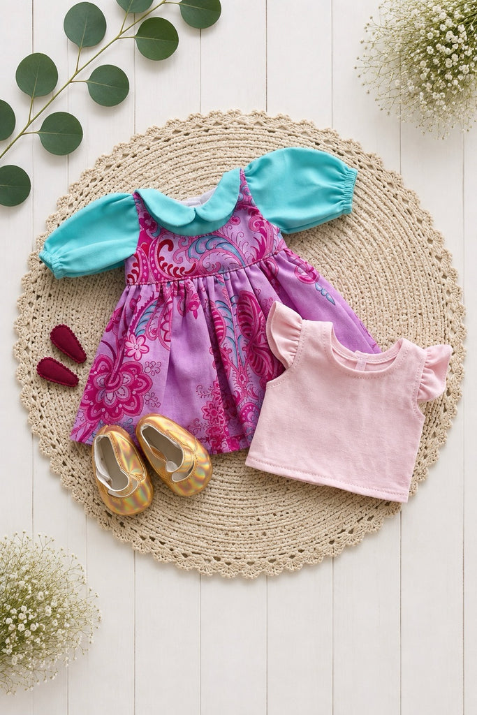 For Donna | Bayview Dress & Flutter Tee + Free Accessories  | For Miniland Dolls
