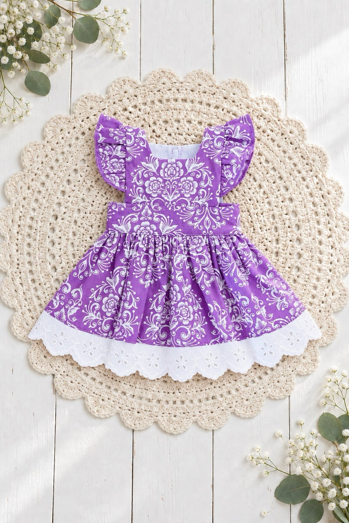 For Bess | Dolly Anglaise Dress ~ Wanderlust in Purple | To Fit Our Gen Dolls