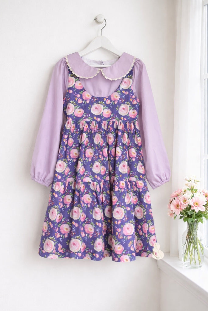 Bayview Dress ‘Violet Rose Garden’ | OOAK ~ Sz 7