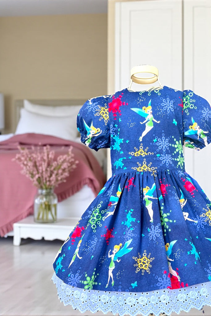 For Rebecca | Puff Sleeve Anglaise Dress
‘Tinkerbell’
OOAK ~ Sz 5