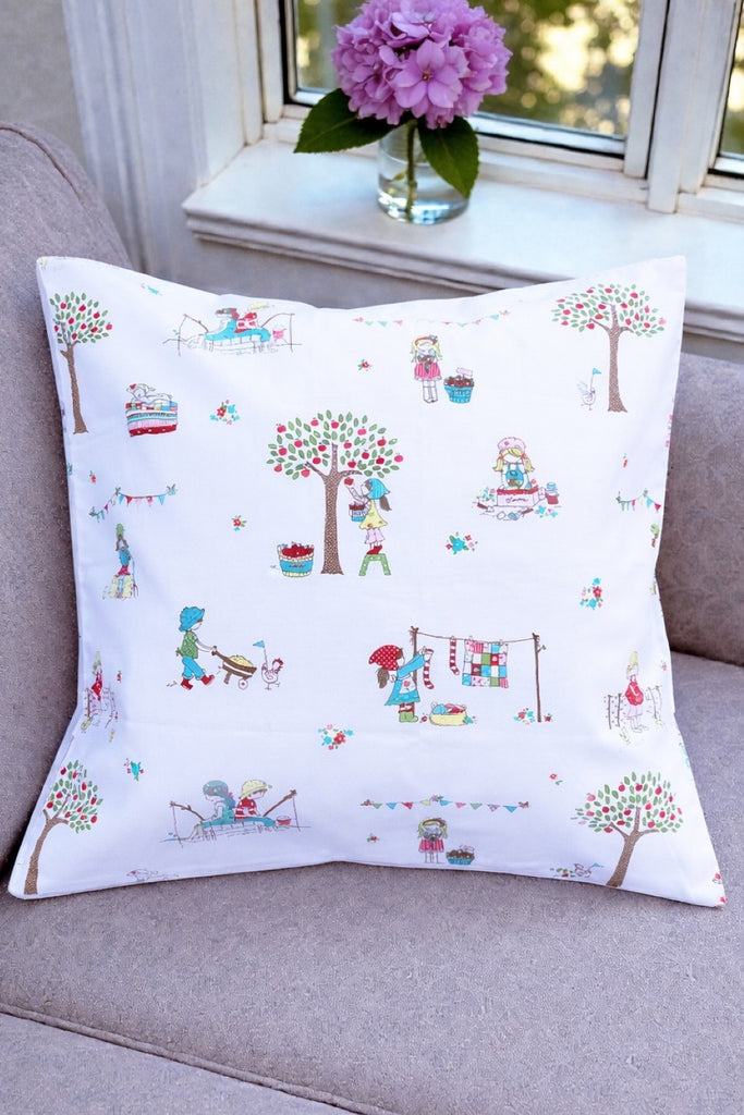 Cushion Cover
‘Summer Gardens’
From the ‘Children at Play’ Collection by Sarah Jane for Michael Miller
OOP & Rare
OOAK
