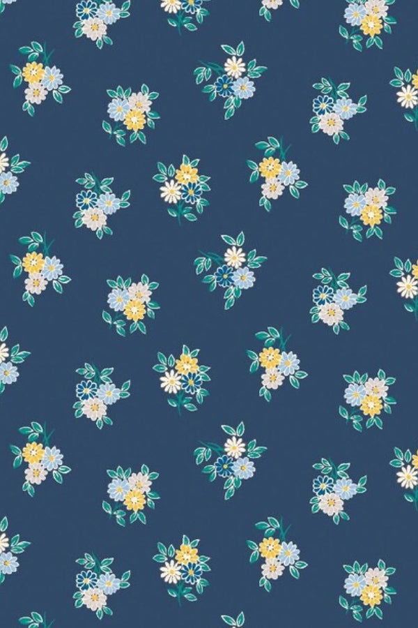 Cambridge Blouse
‘Kyoto Posy’ in Navy
From The Emporium Collection by Liberty of London (Lasenby Cotton) ~ Sz 6,8,10,12