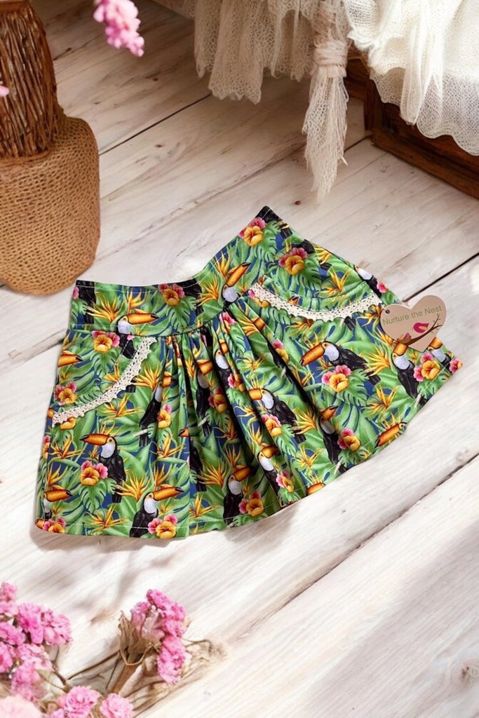 Pocket Skirt | Tropical Vibes ~ Sz 0