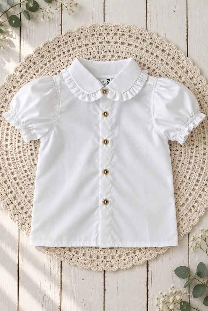 Cambridge Blouse | Crisp White ~ Sz 3 to 14