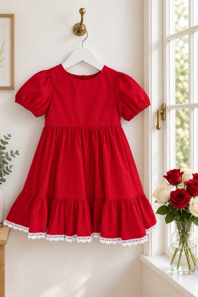 For Erin | Riverside Dress ~ Christmas Red ~ Sz 3