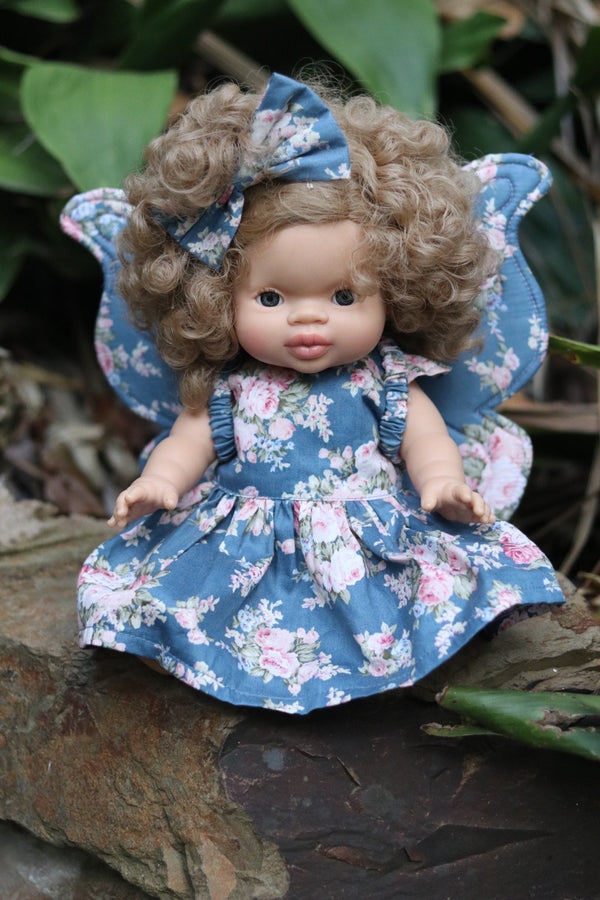 Dolly/ Newborn Fairy Wings - Lulu Blue