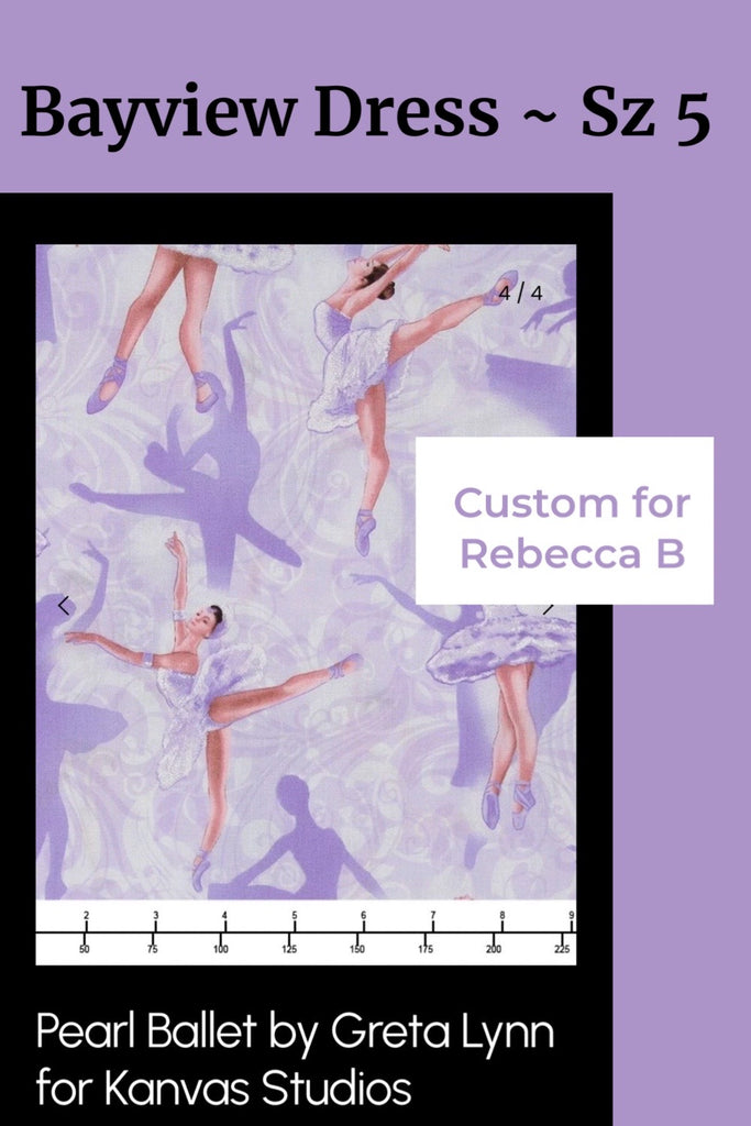 Custom Order For Rebecca BOAG | Bayview Dress ~ One Of A Kind ~ Sz 5 | ‘Pearl Ballet’