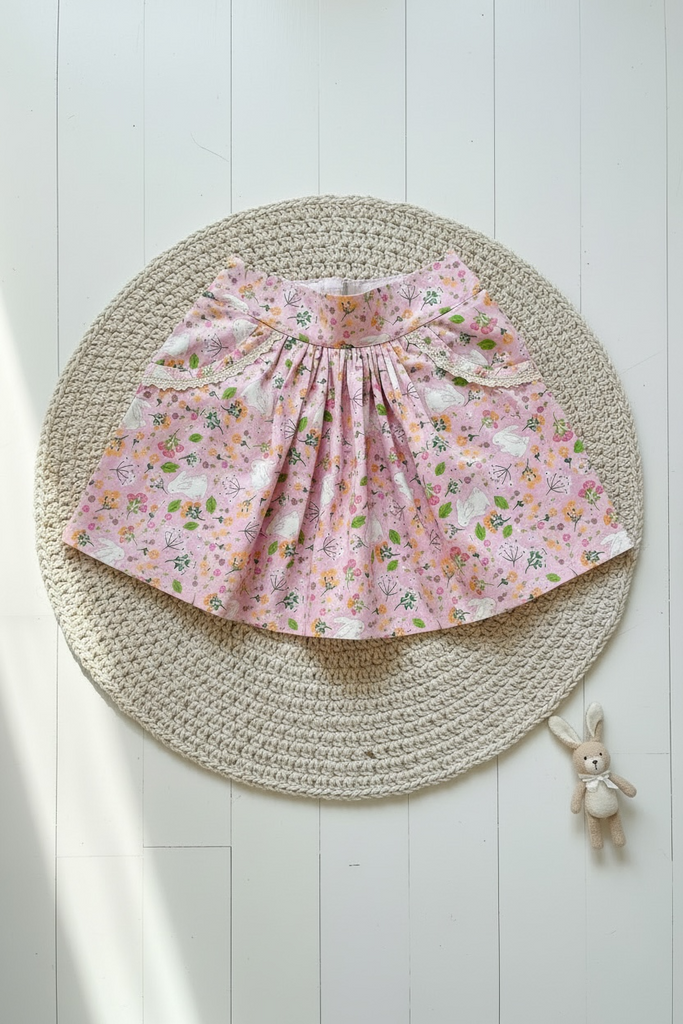 Pocket Skirt | Bunny’s Garden | Sz 2 to 14