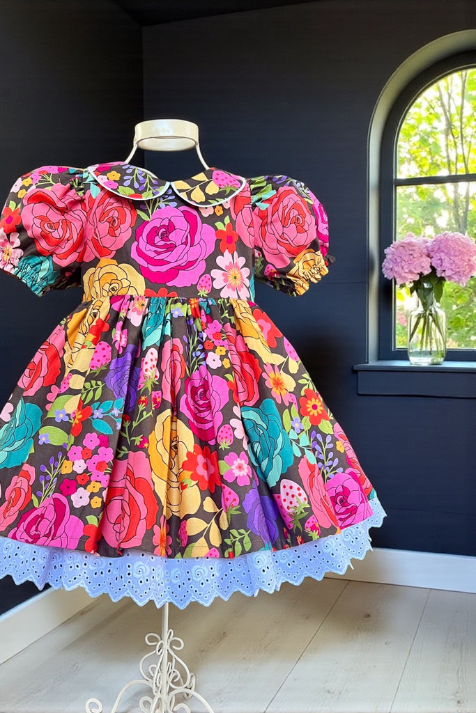 Rose Bay Anglaise Dress | ‘Calico Cowgirls’ From the Texas Rose Collection By Lori Woods For Poppie Cotton | Sz 4 & 5