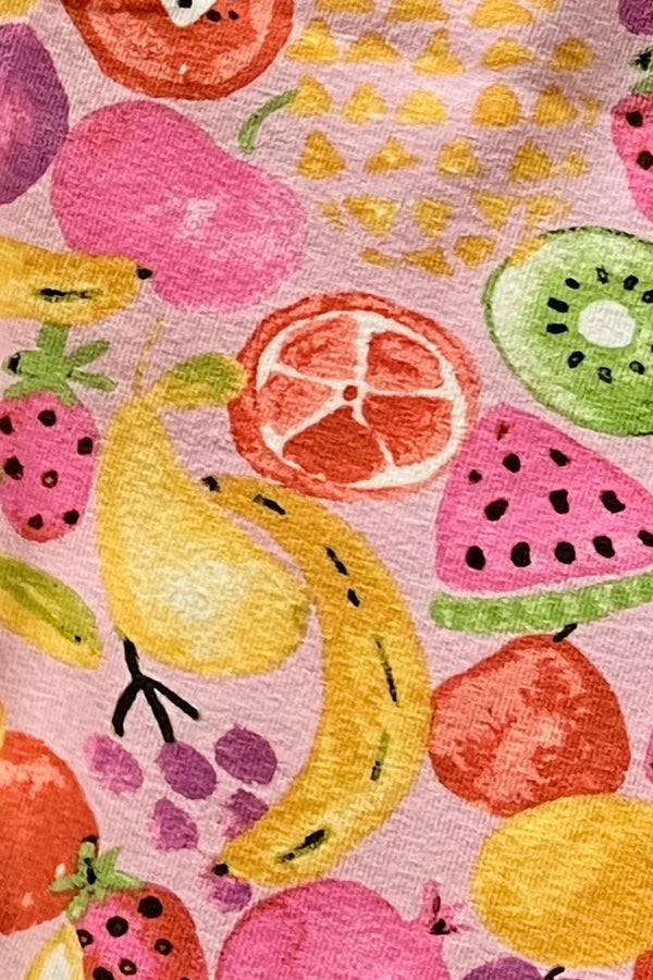 For Bess ~ Sz 10 | Bike Shorts ‘Tutti Frutti Dreamland’ | Organic Cotton Spandex