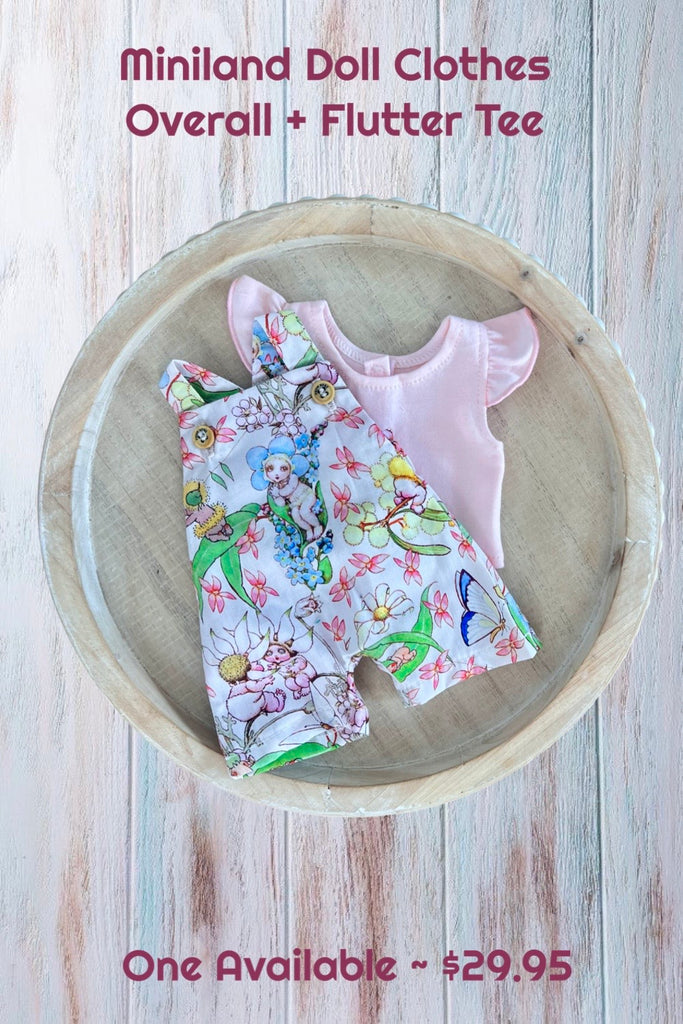 For Merindah | Miniland Doll Clothes ~ Overall & Tee Set