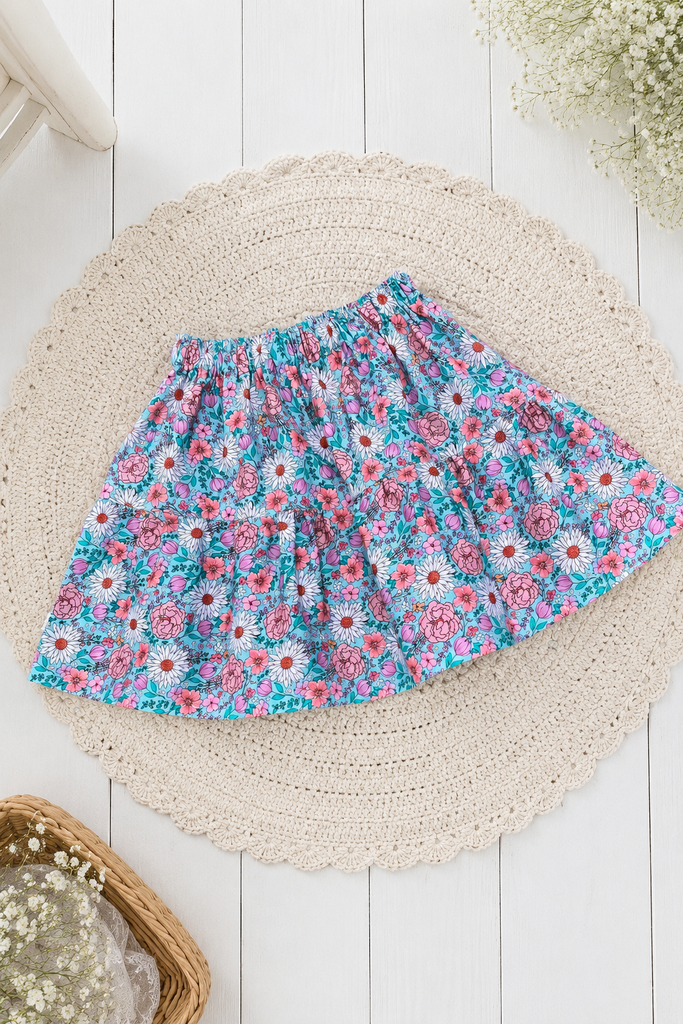 For Tracey ~ Sz 10 | Bayview Skirt ‘Daisy  Meadows’