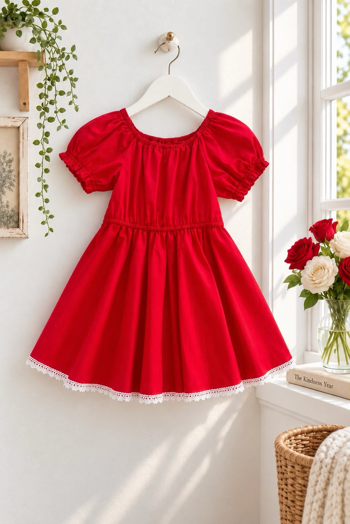 Garden Party Dress | Red ~ Sz 4
