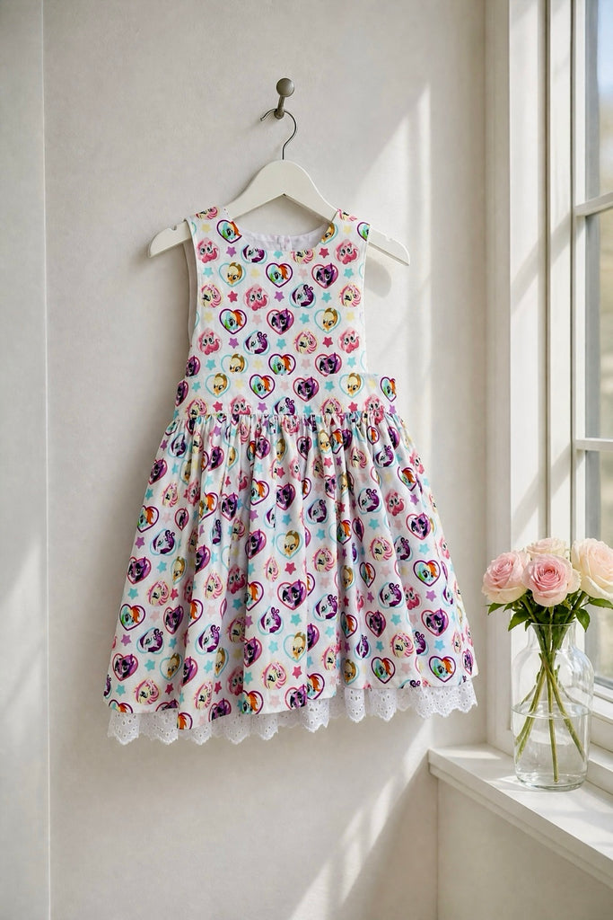 For Bess | Avalon Dress
‘My Little Poney ~ Hearts' 
OOAK ~ Sz 5