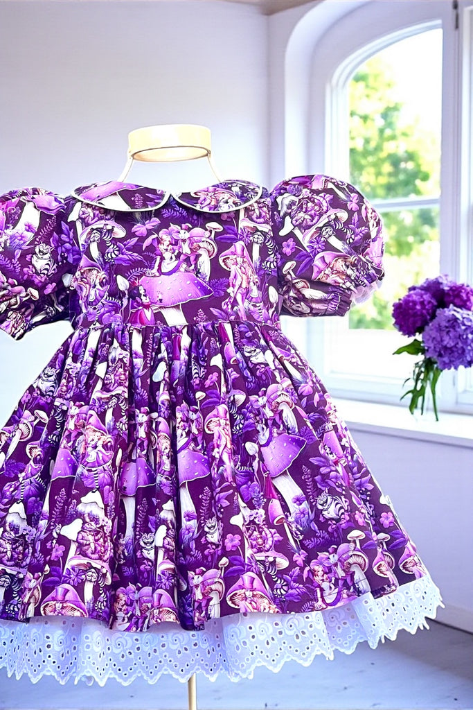 Rose Bay Anglaise Dress
‘Alice’ - Purple
By Deadly Nightshade Designs
OOP & Extremely Rare
OOAK ~ Sz 3