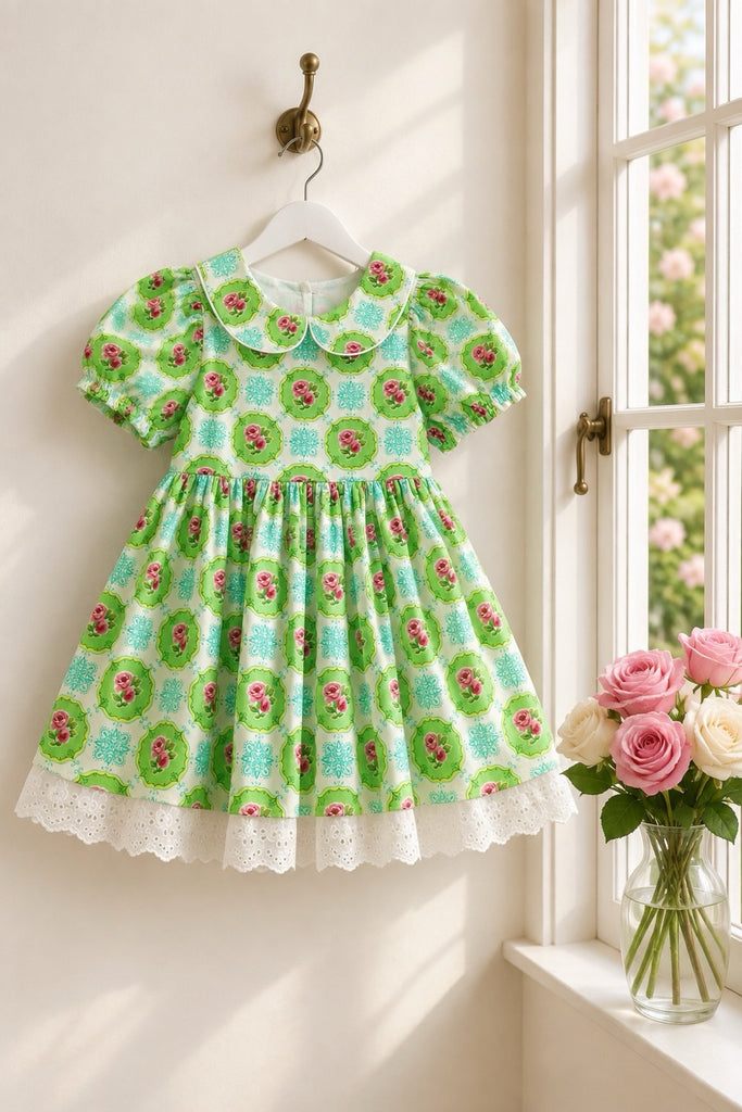 🎄Christmas 🎄
Rose Bay Anglaise Dress
‘Rosemary' in Honeydew - From the Summer House Collection by Lily Asbury
OOAK ~ Sz 10