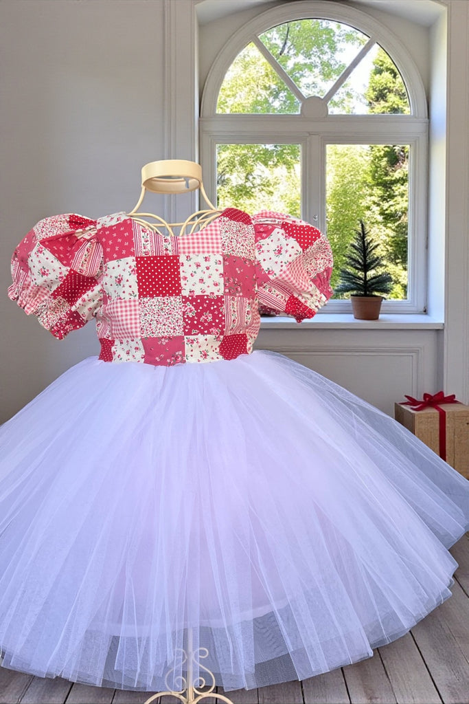Princess Tulle Dress
‘Festive Patchwork’
OOAK ~ Sz 4